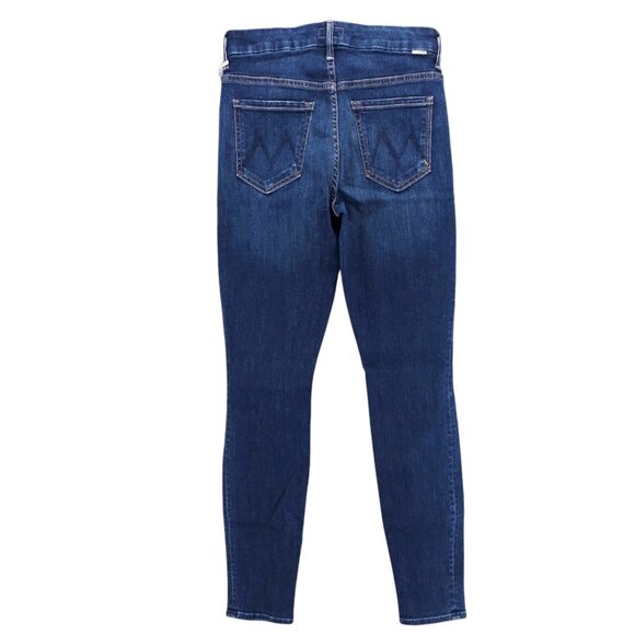 NWT MOTHER High Waisted Looker Jeans Teaming Up Wash Stretch Sizes 27 and 29 - Picture 3 of 9